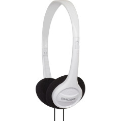 Koss KPH7 stereo austiņas (3,5 mm jack) iMac/Laptop/DJ/MP3 atskaņotājiem - baltas krāsas