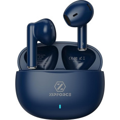 ZIPFORCE Wireless In-Ear Ohrhörer, 5.3 ENC Bluetooth Kopfhörer 4 Mikrofon Klar Verbindung, Bluetooth 40 Playtime, IPX6, wasserdichte TWS Kopfhörer,