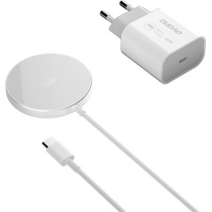 Dudao 15W wireless phone charger (MagSafe compatible) white