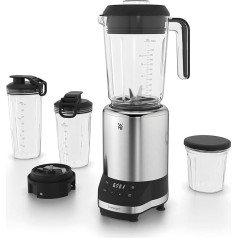 WMF Kult Pro Multifunctional Mixer, High-Performance Mixer, 30,000 rpm, Smoothie Maker, Stand Mixer, Ice-Crush Function, 4 Mixing Containers Including ToGo Closure