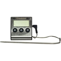 HENDI Bratenthermometer mit Timer, -50°C līdz 250°C, Edelstahl