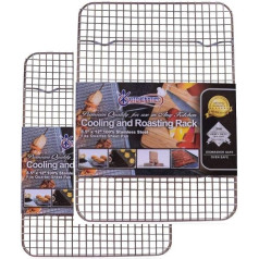 KITCHENATICS cooling racks, baking pan & rack sets, grill- and oven-safe, in various sizes