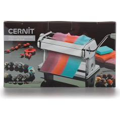 Cernit Pastemaschine, Edelstahl, Silber