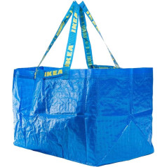 Ikea - 10x Frakta Blue Large Bags - Ideal For Outdoor Use & Storage (Max Load - 25kg)