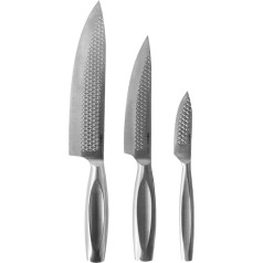 BOSKA Messerset Monaco+ / 3er-Set/Professionelle Küchenmesser/Edelstahl/Rasiermesserscharf/Ergonomisch/Chefkoch-Messer/Sous-Chef-Messer/Gemüsemesser/Langlebig/Geschenkverpackung