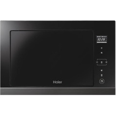 Haier Series 4 HOR38G5FT Integrētā mikroviļņu krāsns ar grilu, 28 litri, digitālais skārienekrāns, 6 funkcijas, 8 auto izvēlnes, 1450 W, melna