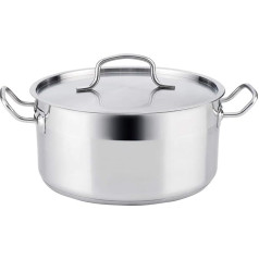 Quid Cook INOX Basika Kasserolle, Edelstahl 32 x 15,5 cm