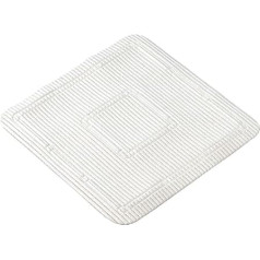 Homecraft Soft-Feel dušas paklājs, 55,5 x 55,5 cm, ērts, drošs, piemērots vecākiem cilvēkiem vai bērniem, balts, liels, kvadrātveida, neslīdošs paklājs, piesūcekņi, mammai, tētim, bērniem, invalīdiem, invalīdiem