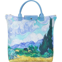 Signare Canvas Foldable Tote Bag Reusable Shopping Bag Grocery Bag with Famous Art Design…