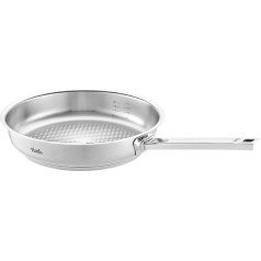 Fissler Original Profi Collection nerūsējošā tērauda cepšanas panna 24 cm diametrs ar iekšējo skalu Novogrill cepšanas virsma Indukcija Sudrabs