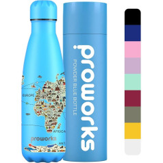 Proworks Stainless Steel Drinking Bottle | 24 часа холодной и 12 часов горячей - вакуумная бутылка для воды - изолированная бутылка для спорта, бега, езды на велос