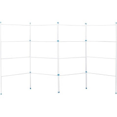 Faltbarer Wäscheständer 4 Abschnitte, Wäschetrockner und Raumteiler von Home Vida