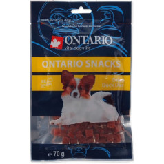 Ontario Лакомства для собак : Ontario Dog Duck Dice Small, 70гр.