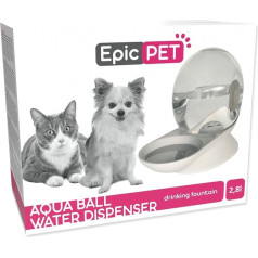 Placek Automatic water dispenser for animals : Placek Cat Epic Pet Aqua ball water dispenser 2.8l| 30cm