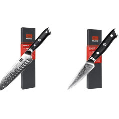 SHAN ZU Damaskas Santoku nazis Pavāra nazis 67 slāņu damaskas nazis ar G10 rokturi un damaskas šķēres nazis Augļu un dārzeņu nazis Virtuves nazis Mazs 67 slāņu damaskas nazis ar G10 rokturi