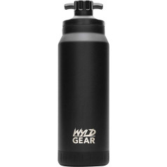 32oz Mag Hip Flask - melna