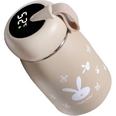 Aicharynic termosa flakons, 320 ml termosa flakons Baby On the Go Vacuum Insulated Cup termosa flakons nerūsējošā tērauda bērniem ar LED temperatūras displeju vakuuma dzeramā pudeles ideāli piemērots karstumam un