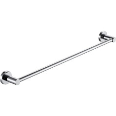 BOOKARROW Towel Rail 50cm Screw Wall Mounted Chrome Single Towel Bar for Bathroom, Kitchen or Bedroom B39812