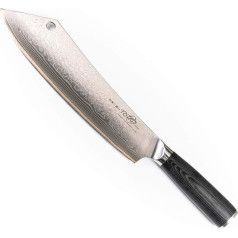 Totiko Japan Knives, profesionāli japāņu virtuves naži. Ideāli piemērots gaļai un grilam. SCIMITARRA ar 24 cm asmeni - 10 collas - īpašs Musashi Damaska nazis.