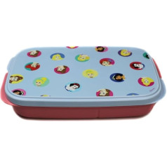 Tupperware pusdienu kaste Clever Break 590 ml Disney Princesses Blue Pink Bread Bento Box