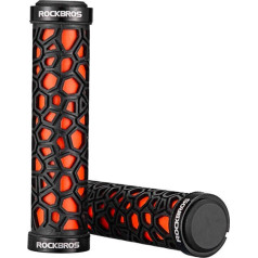 Rockbros Grip gumijas rokturi velosipēdu rokturi dia. 22 mm melni/oranži