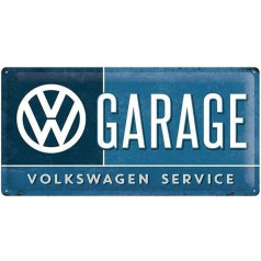 Nostalgic-Art Retro Blechschild, 25 x 50 cm, VW Garage - Volkswagen Bus Geschenk-Idee, aus Metall, Vintage Design