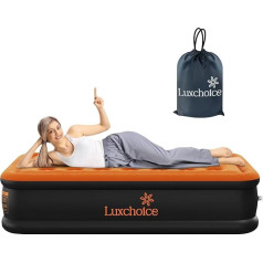 Luxchoice Gaisa gulta Luxchoice Air Bed Air Mattress Pašpiepūšamais 1 personas ar integrētu elektrisko sūkni Premium Guest Bed piepūšamais matracis kempingam vai lietošanai mājās