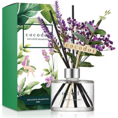 Cocodor Lavandas difuzors/Sdārza lavanda/200 ml/Konservēta ģipsofila, Telpu aromāts, Smaržu eļļas difuzori, Smaržu kociņi, Mājas aksesuāri un dekori, Aromterapija