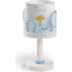 Dalber Children's Table Lamp Bedside Lamp Little Elephant Animals Blue