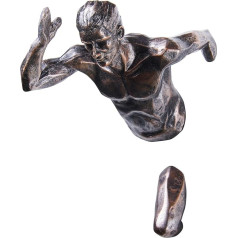 Wall Decoration Sculpture Climber Figure Men Running Sculpture Running Statue Decorative Figure 3D Wall Sculptures Climing Statue Wall Decoration Art Wall Hanging Sculpture Decoration Living Room