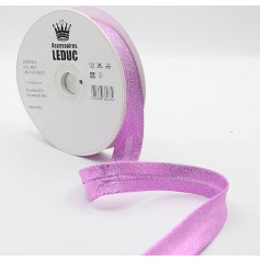 Leduc 20 metru bias binding 13 krāsas Metāla lurekss - šūšanai ar dubultiem locījumiem 8 + 20 + 8 mm Itāļu kvalitātes 8665 Violeta krāsa