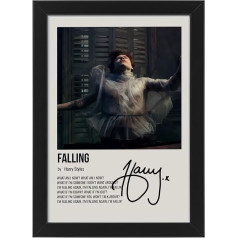 Harry Styles - Falling Album Song Cover Signed Poster Autograph Print Display Fan Merchandandise Gift Collectible/Memoribilia Wall Art Harry Styles Enthusiast (bez rāmja, A3)