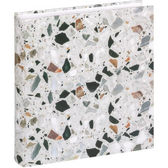 walther design Terrazzo FA-298-2 Fotoalbums akmens melns 30 x 30 cm