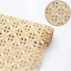 VFULIE Breite Rattan-Gurtband, Rolle, 100 cm, offenes Netz, natürliches Rattan-Gewebe für Caning-Projekte, Weben von Möbeln, Reparatur von Stuhl, Schrank, Decke, Heim-DIY-Dekoration (35,6 cm)