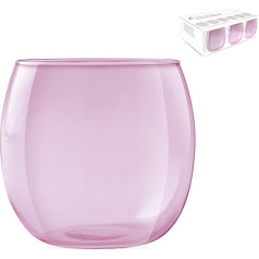 H&H 6 biškopju komplekts Acqua Bubbly Orchidea in Vetro Pink CC 460