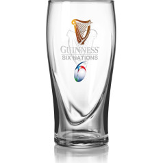 Guinness oficiālā Six Nations Classic alus glāze (19 oz)