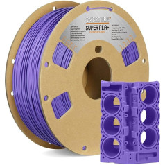 OVERTURE Super PLA+ filaments 1,75 mm, 1 kg spole, izmēru precizitāte +/- 0,03 mm, 3D printeriem (violets)