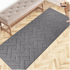 FCSDETAIL Dirt Trapper Mat Indoor 60 x 178 cm, neslīdošs durvju paklājs, mazgājams un tīrs paklājs, absorbējošs durvju paklājs, skrejceļš sunim, ieejai, ieejas durvīm, gaitenim, virtuvei