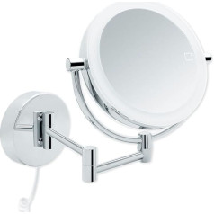 Libaro Modena LED Cosmetic Mirror 360° увеличивающее зеркало с настенным креплением и функцией диммера (3x/7x)