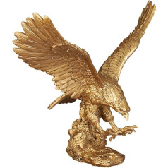 Hosoncovy Eagle Figure Ornament Resin Eagle Sculpture Eagle Statue Eagle Tabletop Ornament for Home Office Decoration Gift