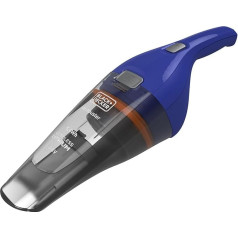 Black+Decker Dustbuster NVC115WA bezvada rokas putekļu sūcējs (3,6 V litija, bez maisa + bezvadu, ar plašu sūkšanas atvērumu, noņemamu putekļu tvertni, komplektā ietilpst spraugu sprausla un polsterējuma birste,