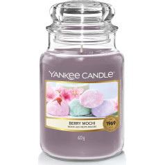 Yankee Candle aromātiskā svece Berry Mochi, liela svece glāzē, Sakura Blossom Festival kolekcija, degšanas laiks: līdz 150 stundām, lieliska dāvana Mātes dienai.