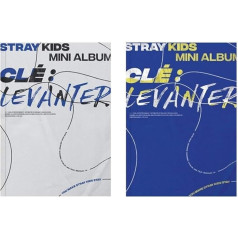 STRAY KIDS Clé: (CLE Ver.+Levanter Ver. Set) 2 CD+2 fotogrāmatas + 6 QR fotokartes + (papildus 4 fotokartes + 1 abpusēja fotokarte)