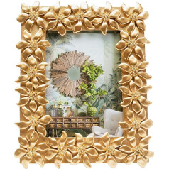 Kare Flower Picture Frame 13 x 18 cm Dekoratīvs samta zelts 26 x 21 x 2 cm