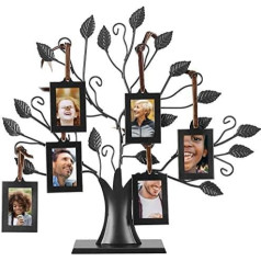 Wifehelper Modes ģimenes fotogrāfijas Frame Display Tree ar karājas attēlu rāmis Home Decor Laba dāvana (S)