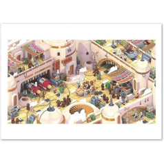 Mākslas plakāts Tatooine Star Wars 3D Isometric Bigo 50 x 70 cm