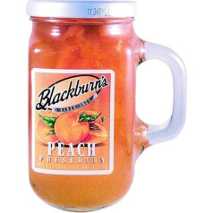 Blackburn's Preserves & Jellys Einmachglas mit wiederverwendbarem Henkel, 530 ml, (Pfirsichkonserven)