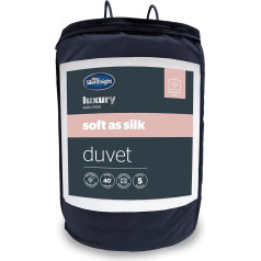 Silentnight Bettdecke Soft as Silk, 10,5 tog, für Doppelbetten, Weiß, Microfaser, weiß, King Size