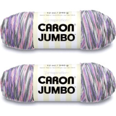 Caron Jumbo Prints Lieldienu grozu dzija - 2 iepakojumi pa 12oz - Akrils - 4 vidēji (ķemm) - 595m - Adīšana / tamborēšana