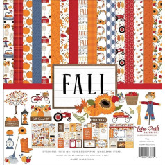 Echo Park Paper Company FAL251016 Fall Collection Kit Papīrs, 12 x 12 collas, 12 x 12 collas